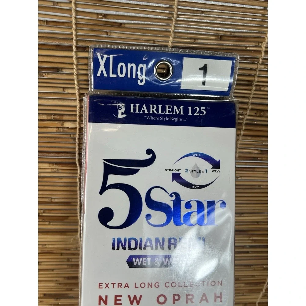Harlem 125 5 Star Indian Remi Wet&Wavy 100% Human Hair 4Pcs+free Closure Xlong 1